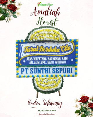 Papan Bunga Duka di Tajinan